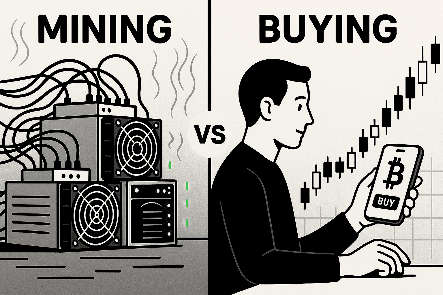 買礦機挖礦 vs 直接定投買幣：誰的持幣成本更低？